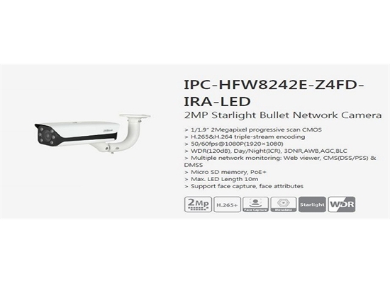 داهوا IPC-HFW8242E-Z4FD-IRA-LED